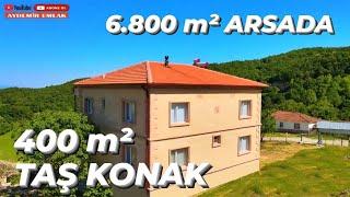 949- (SATIŞTAN VAZGEÇİLDİ) GÖNEN'DE ORMAN MANZARALI KÖYÜN ORTASINDA 6.800 M2 İÇİNDE 400 M2 TAŞ KONAK