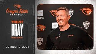 Oregon State Football Press Conference: Head Coach Trent Bray (10/7/24)