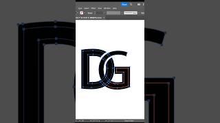 2 letter logo ideas | Adobe illustrator 2024 logo design tricks