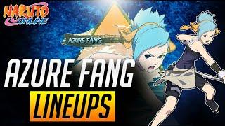 Naruto Online Azure Fang lineups with rare and f2p ninja PRE 3.0