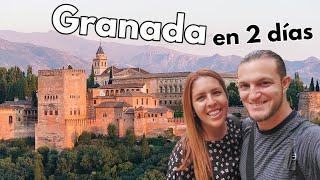 GRANADA en 2 días ¿Qué ver y hacer?  GUÍA DE VIAJE (4K) Andalucía - España