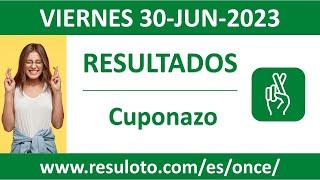 Resultado del sorteo Cuponazo del viernes 30 de junio de 2023