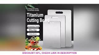 Titanium Cutting Boards for Kitchen Stainless Steel Cutting Board 304 Stainless Steel Double-Sided F