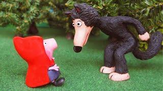 Little Red Riding Hood and the Big Bad Wolf with Peppa Pig's toys  Storytime and Songs