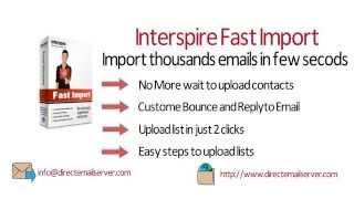 Interspire Fast email Import Upload addon - Script