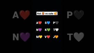 select for name letter hot  vs cute  #viral #video #arpita #girl