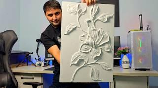 An easy way to make a bas relief