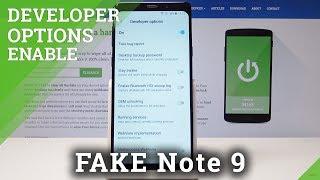 Developer Options in Clone of Samsung Note 9 - Enable OEM Unlocking / USB Debugging