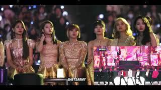 Twice reaction to BTS ' Boy with luv + Mikroskosmos + dionysus ' [MAMA 2019]