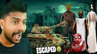 EPIC TANK ESCAPE FROM GRANNY'S HOUSE !! GRANNY 3 ENHANCED EDITION