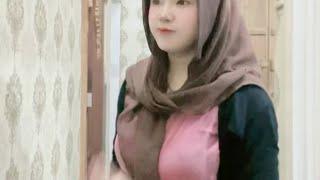 viral jilbab coklat fyp tiktok cewek cantik boba jumbo