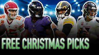 NFL Christmas Day Free Picks and Predictions | NFL Free Picks Today | THE LINES MonsterPod #303