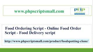 Food Ordering Script - Food Delivery script - Online Food Order Script