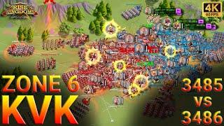 ROK : KVK 1 | كفك 1 | Zone 6 | زون 6 | #3486 vs #3485 Part 1| Rise of Kingdoms