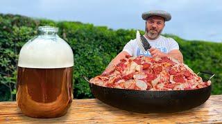 Juicy Lamb Roasted in Beer! Cutting and Cooking the Perfect Meat Recipe for a Man