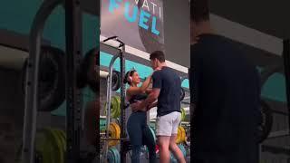 Couple together #workout #crossfit #lift #carry #lifting #fitness #viral #shorts #gymlife #fbb