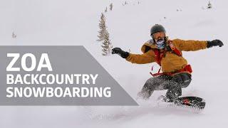 Backcountry Snowboarding Zoa Peak in the Coquihalla, British Columbia