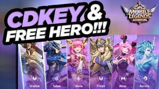 NEW CDKEY & Free Hero Copy in [Mobile Legends: Adventure]!!!