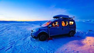 ABENTEUER POLARKREIS [F4]️WINTERTOUR ans NORDKAPP mit dem DACIA Minicamper über Weihnachten