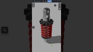 Designing a Shock Absorber in Shapr3D | #shorts #3ddesign #3danimation | Master CAD Studio