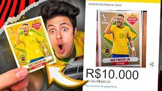 ENCONTREI A FIGURINHA DO NEYMAR DE R$ 10.000,00! (COPA 2022)