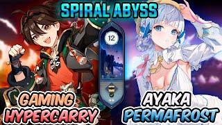 C6 GAMING HYPERCARRY & C1 AYAKA PERMAFROST | Genshin Impact Spiral Abyss 4.8 