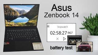 Asus Zenbook 14 - Battery Drain Test / Perfect Macbook AIR Alternative (2024) Asus Zenbook 14 UM3402