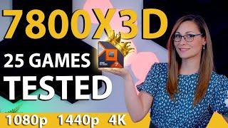 The New King of Gaming CPUs - AMD Ryzen 7 7800X3D Review (25 Games Tested - 1080p, 1440p, 4K)