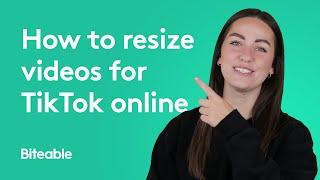 How to resize videos for TikTok online