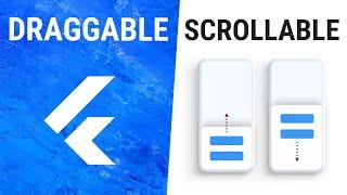 Flutter DraggableScrollable Widget