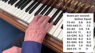 Comparison between Kellner and Equal Temperament + Bechstein model C grand