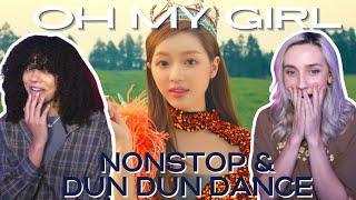 COUPLE REACTS TO 오마이걸(OH MY GIRL)_살짝 설렜어 (Nonstop) & Dun Dun Dance