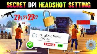 Secret DPI  [ 000 ? ] Setting - Only Red Numbers  | Best Dpi For Free Fire | Headshot Settings ️ !