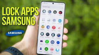 how to lock apps in Samsung without third party application?