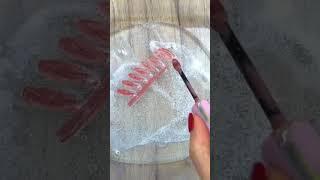 Lipstick into Clear Slime #lipstickslime #relaxingslime #slimeasmr