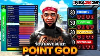 BEST POINT GUARD BUILD IN NBA 2K25! LIMITLESS RANGE + 99 SPEED W/ DUNKS! best build 2k25