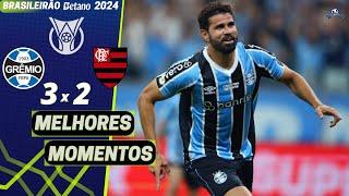 Grêmio 3 x 2 Flamengo | Melhores Momentos (COMPLETO) | Brasileirão 2024