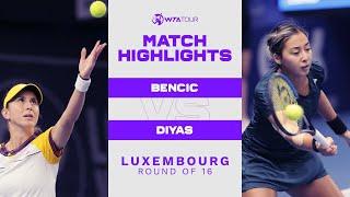 Belinda Bencic vs. Zarina Diyas | 2021 Luxembourg Round of 16 | WTA Match Highlights
