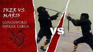 HEMA LONGSWORD Mario (Sala Batallador) VS Iker (Sala Fiore dei Liberi)