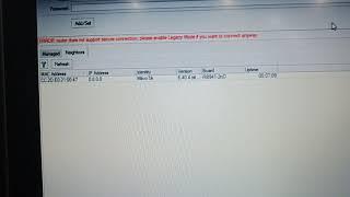How to fix please enable legacy mode in mikrotik!!