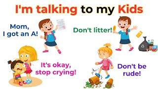 I Speak English With My Kids | Spoken English for kids | Daily use English sentences