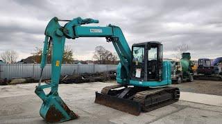 Привезли под заказ гусеничный экскаватор Kobelco SK75UR-5