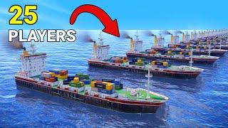 I Gave 25 Rust Players their own Cargo Ship - Random Items