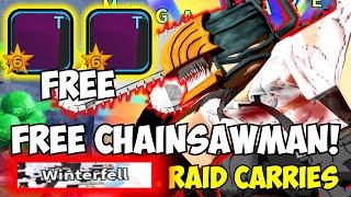 [FREE CHAINSAWMAN] Carrying Winterfell Raids! (Denji 6 Star + ASTD BANNER LIVE) [ALL CODES]