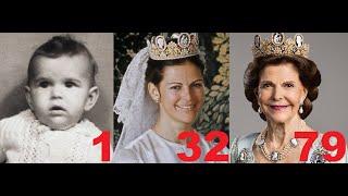 Queen Silvia from 0 to 79 years old