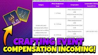 COMPENSATION FOR CRAFTING EVENT BUG IS COMING! HERE IS WHAT TO EXPECT! [Solo Leveling: Arise]