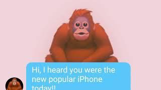 Orangutan Emoji chatting with Waterproof iPhone 11 Pro Max