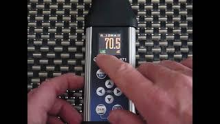 Svantek SV971A Sound Meter basic overview of meter and menus