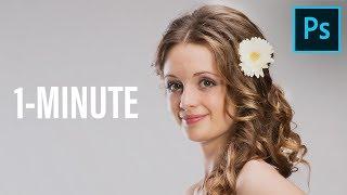 1-Minute Photoshop - Add Shine and Depth to Hair