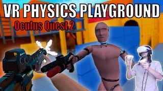 Testing the Limits of VR Physics Playground on Oculus Quest 2